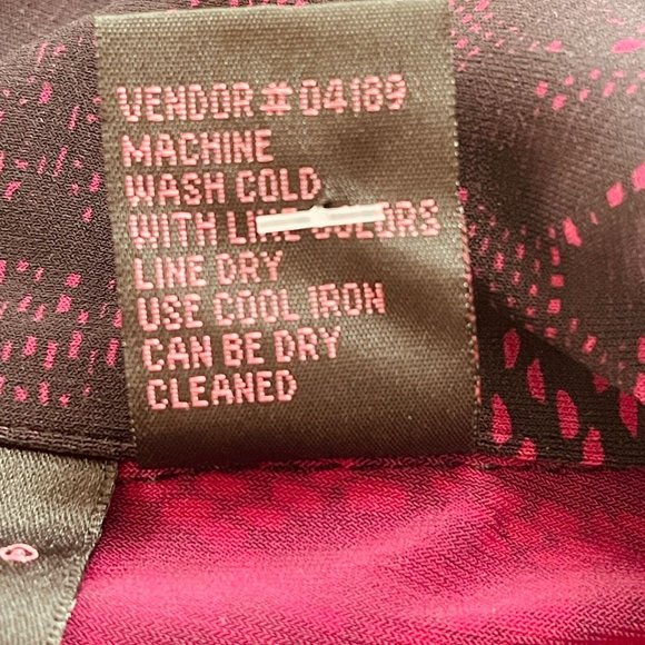 NWT Shape FX Dress S Pink Black Lace Ruched Fit Flare 3/4 Sleeve Built in Girdle - Picture 8 of 12